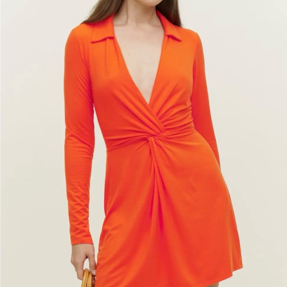 Reformation Kyler Dress in Flame